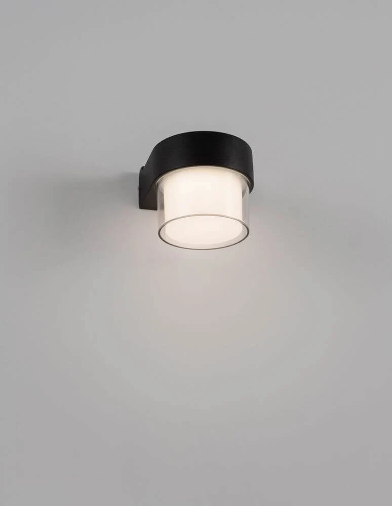 Darf LED Außenwandleuchte Downlight 3000K Schwarz IP54