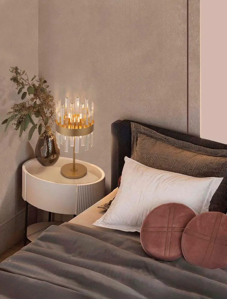 Crown Tischleuchte Gold