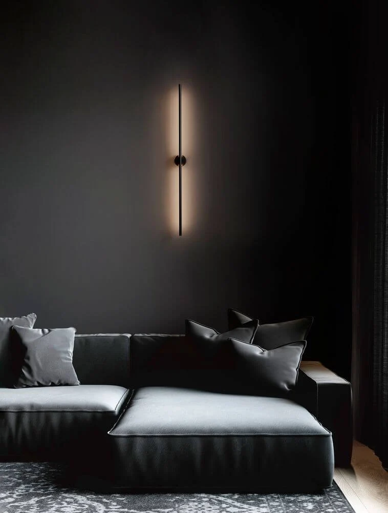 Cretel LED Wandleuchte 3000K Schwarz IP44