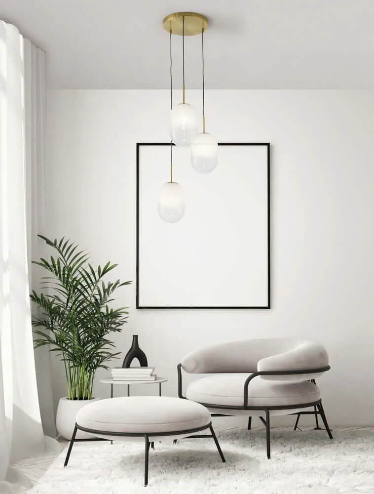 Chrysi Pendelleuchte 3-flammig Ø 43cm Gold, Weiß