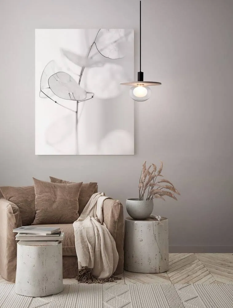 Vrahos Pendelleuchte G9 Ø 29,5cm Beton Beige