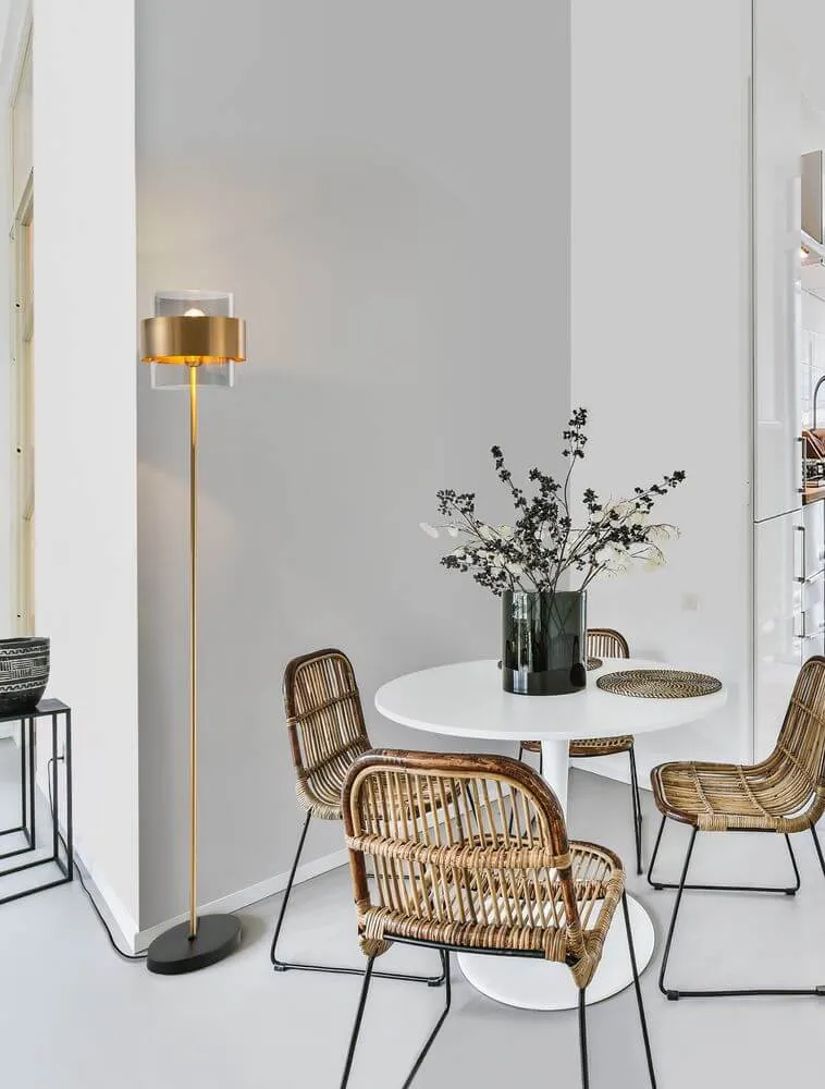 Sianna Stehlampe Gold, Rauch, Schwarz