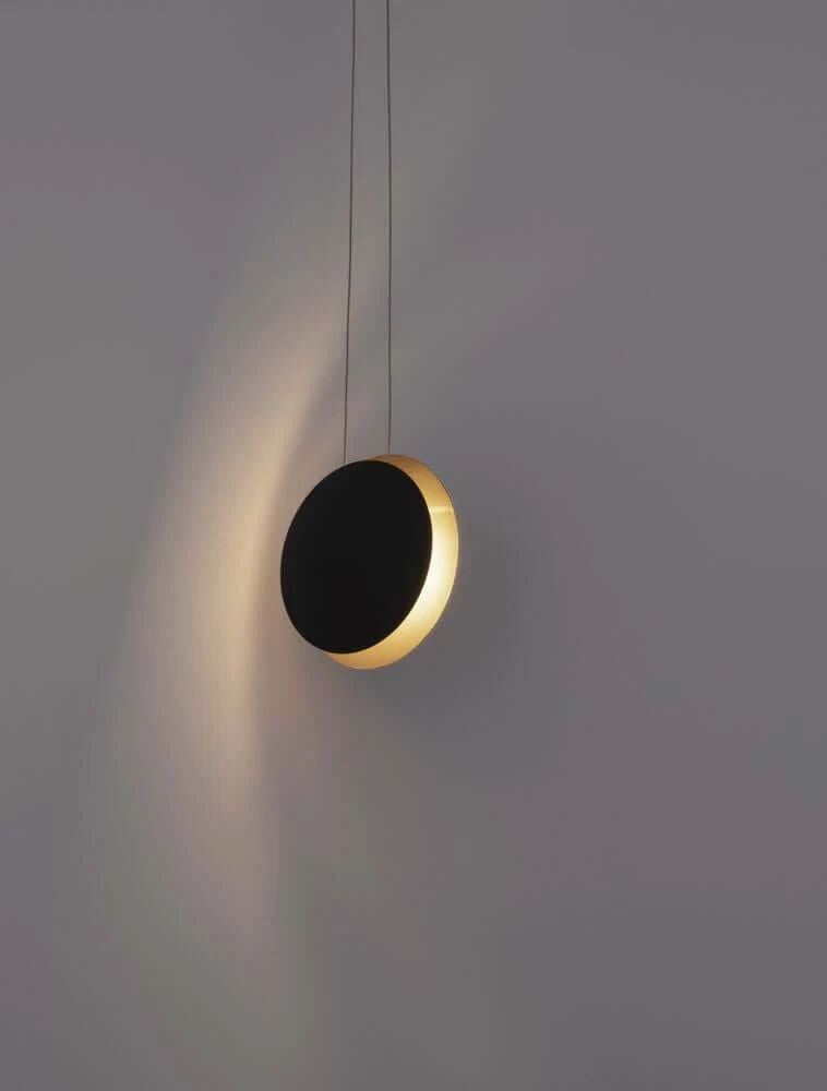 Shell LED Pendelleuchte Ø 20cm 3000K Schwarz, Gold