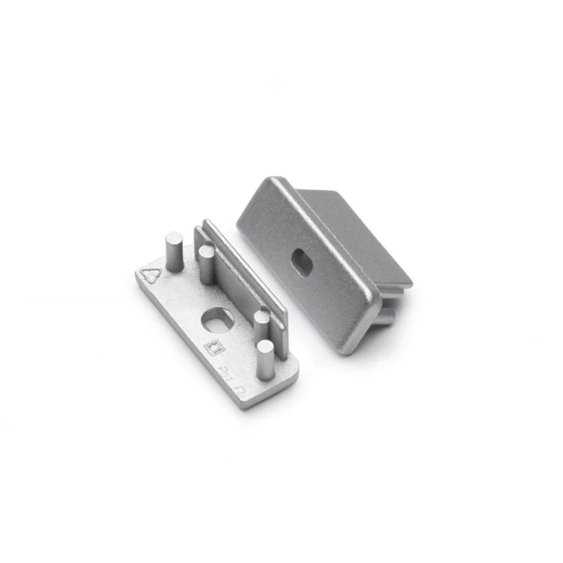 END CAP MET KABELOPENING | SURFACE | 14MM | ZILVER | 2 STUKS