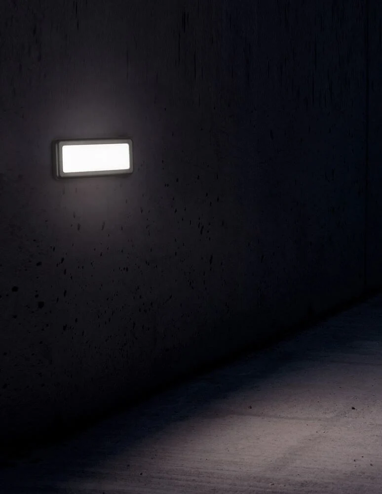 Pulsar LED Außenwandleuchte Rechteckig Abstrahlwinkel 67° Dunkelgrau IP54