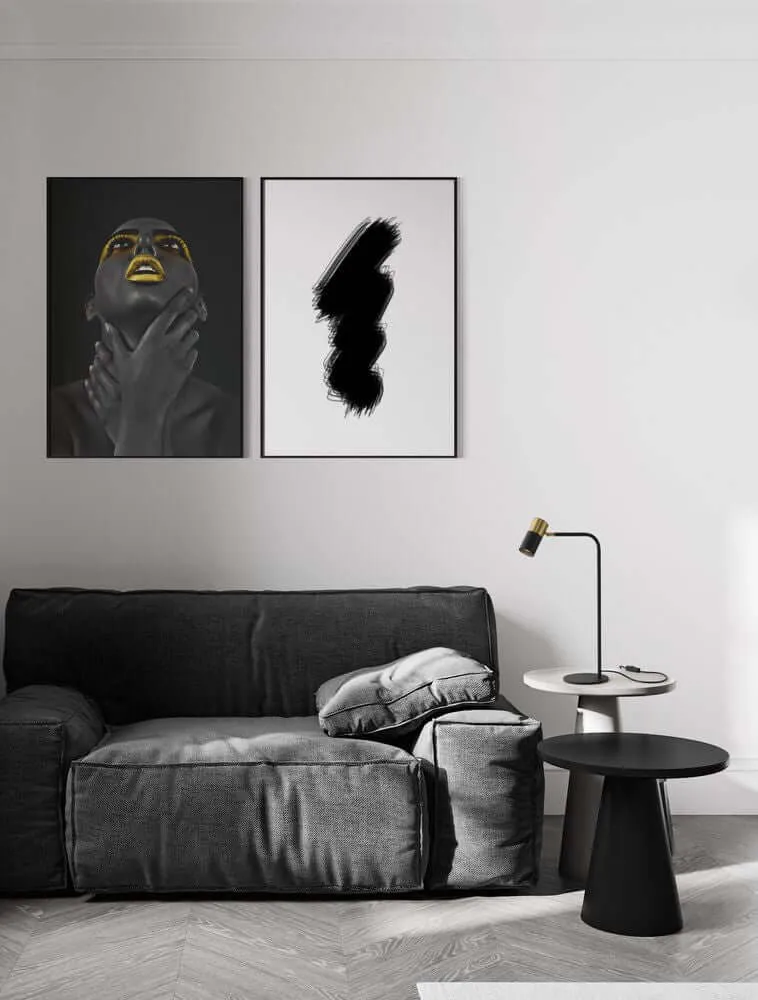 Pongo Tischleuchte Schwarz, Gold