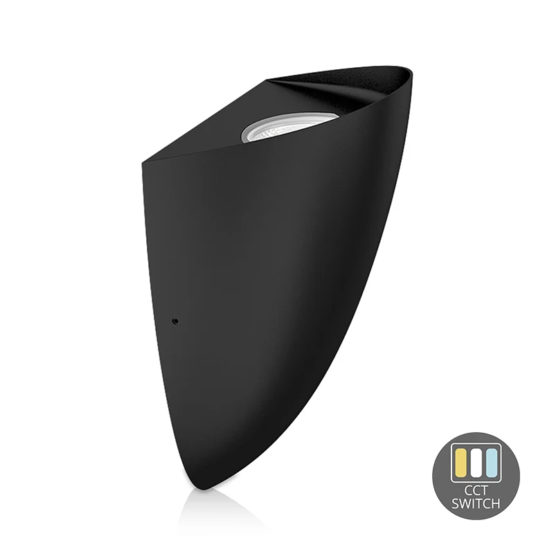 WANDLAMP DAPHNIS | ZWART | 8W | DIMBAAR | CCT SWITCH