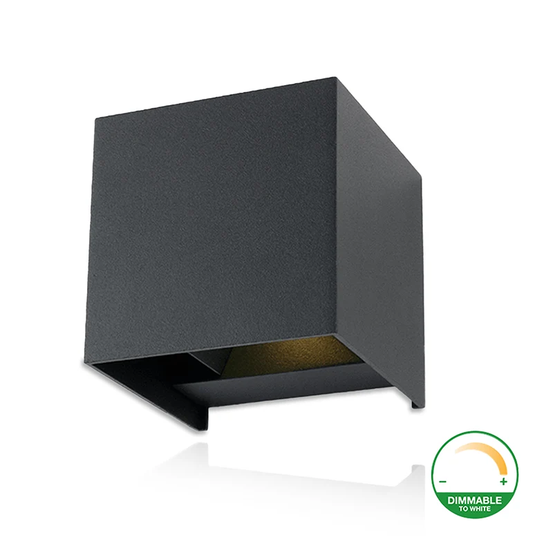 LED CUBE | THEBE | 2x3W | DIM TO WARM | GRIJS