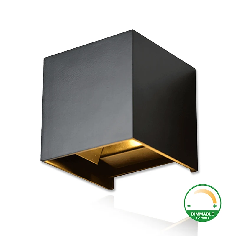 LED CUBE | THEBE | 2x3W | DIM TO WARM | ZWART