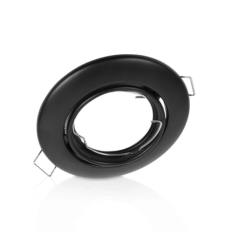 KANTELBARE INBOUWSPOT | Ø64mm | GU10 / MR16 | IP22 | ZWART