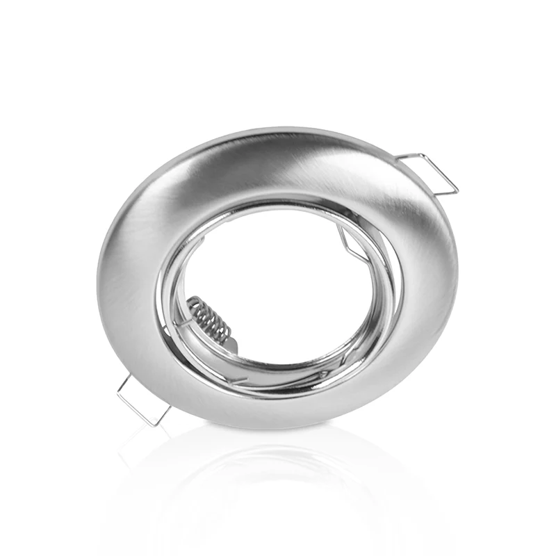 2 STUKS KANTELBARE INBOUWSPOT | Ø64mm | GU10 / MR16 | IP22 | ZILVER
