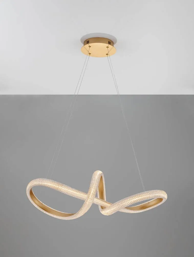 Medora LED Pendelleuchte Ø 75,5cm 3000K Messing-Gold