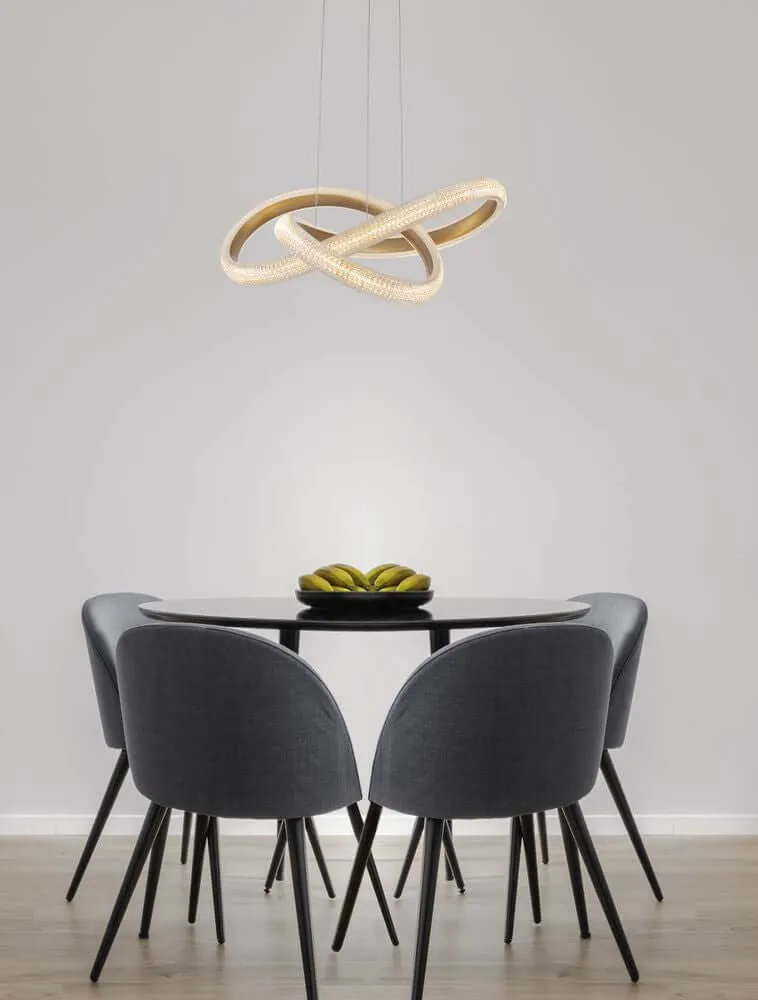 Medora LED Pendelleuchte Ø 52,5cm 3000K Messing-Gold