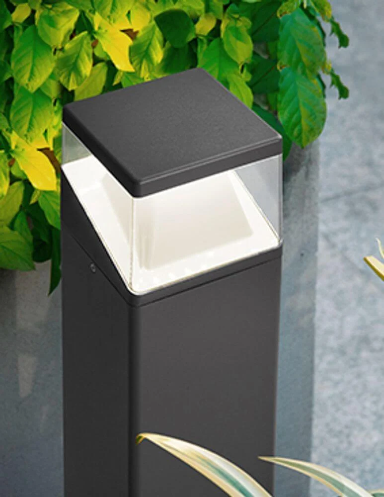 Lock LED Außenpollerleuchte 3000, 4000K Dunkelgrau IP54