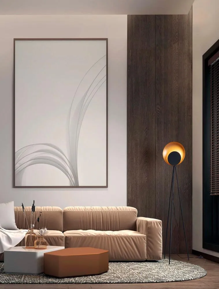 Kitro LED Stehlampe 3000K Schwarz, Gold
