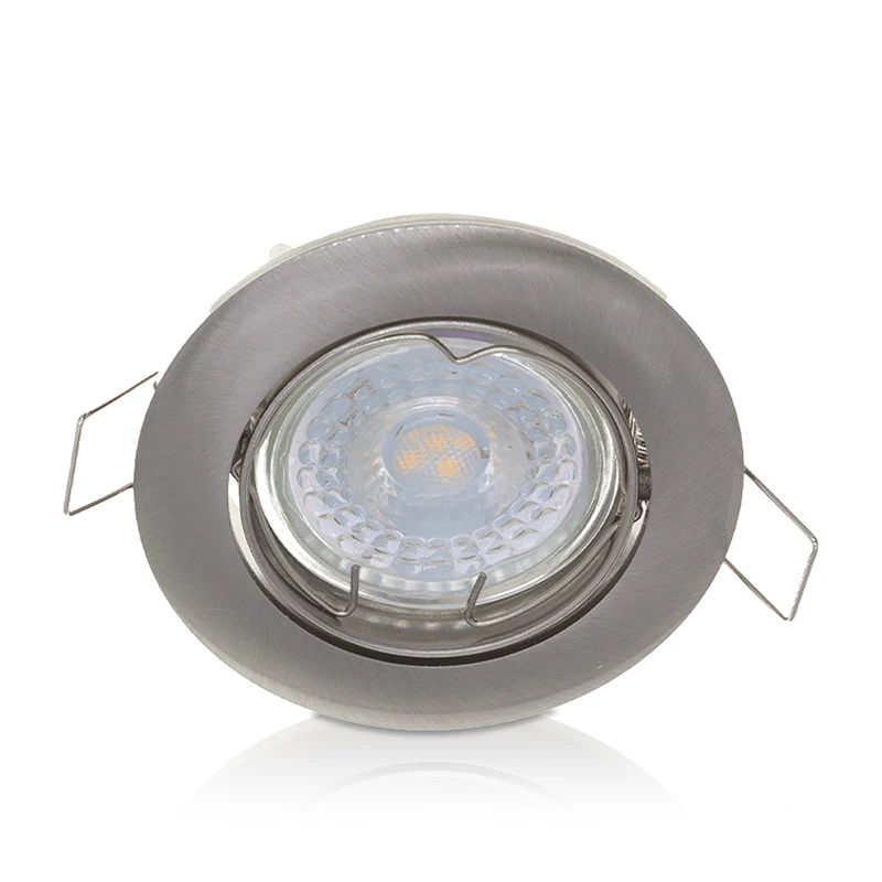 INBOUWSPOT KANTELBAAR | Ø70mm | GU10 / MR16 | IP22 | ZILVER