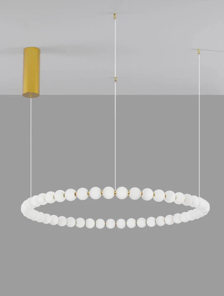 Perla LED Pendelleuchte 46-flammig Ø 104cm 3000K Gold