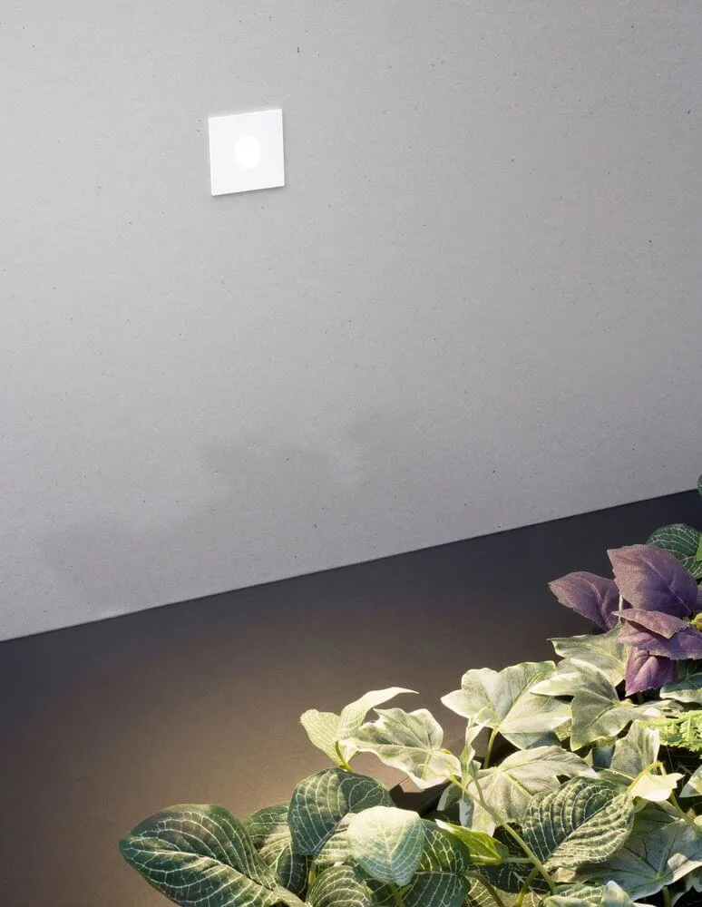 Passagio LED Außenwandeinbauleuchte Quadratisch Rund 3000K Weiß IP54