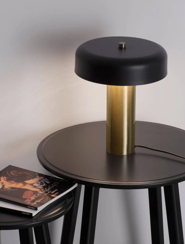 Pandora LED Tischleuchte 3000K Schwarz, Gold