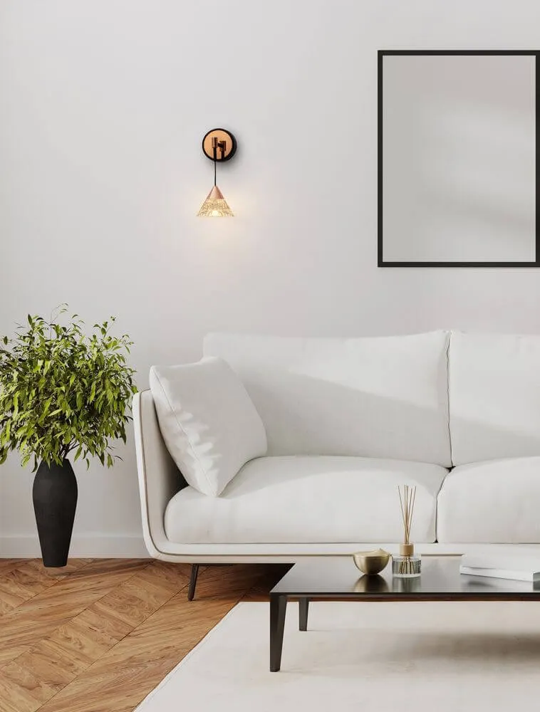 Paluz LED Wandleuchte 3000K Schwarz, Roségold