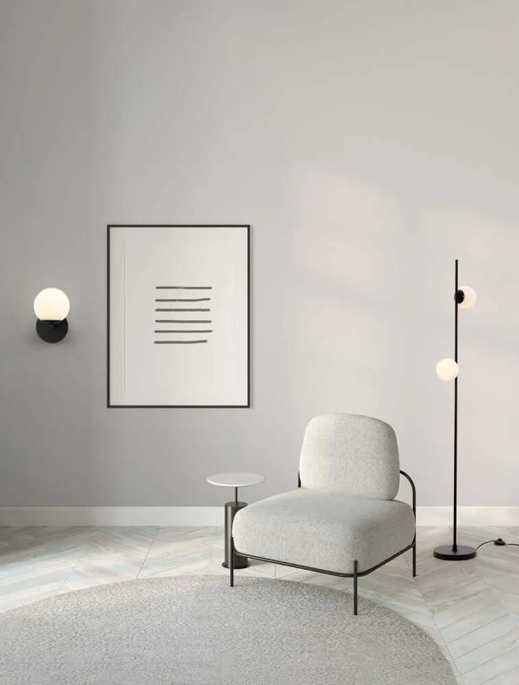 Nuvole LED Wandleuchte 3000K Schwarz, Weiß