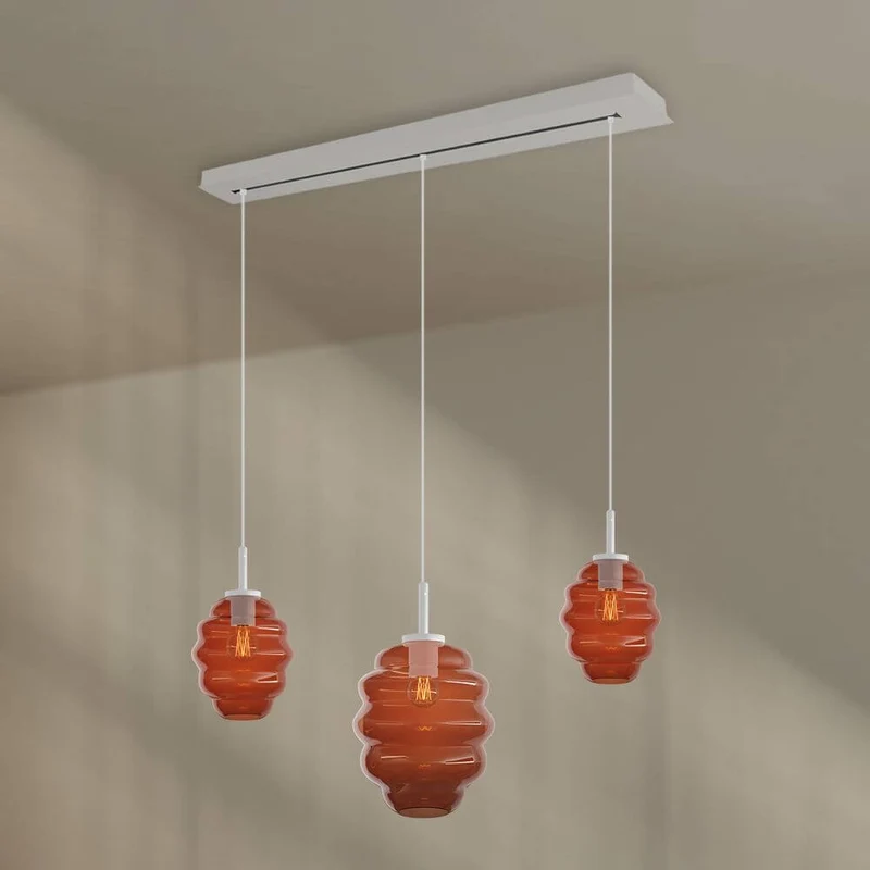 s.luce Echos Esstischlampe 3-flammig 120cm Ø 18/25cm