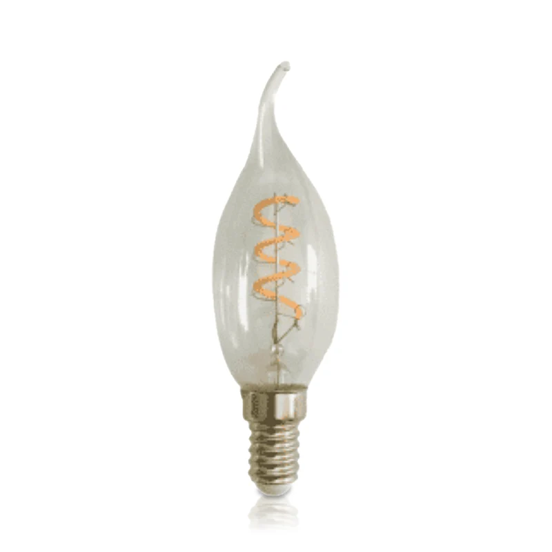 LED FILAMENT | E14 | LED KAARSLAMP | TIP | DIMBAAR | CLEAR | 2W