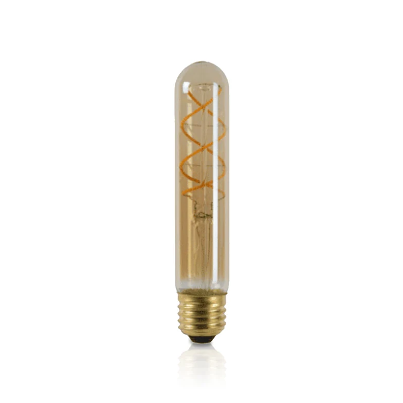 LED FILAMENT E27 TUBE 185mm DIMBAAR AMBER 4W