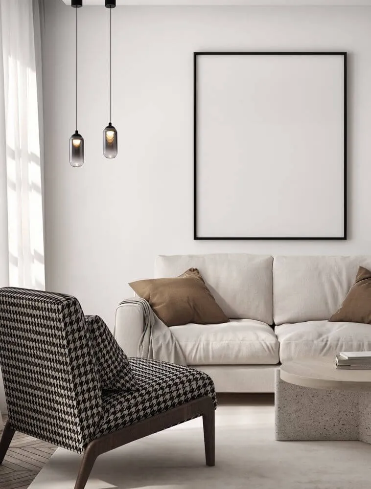 Kita LED Pendelleuchte Ø 7cm 3000K Schwarz, Rauch