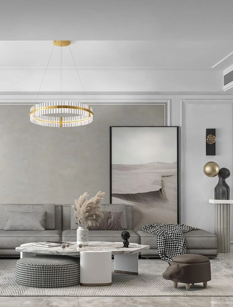 Kezo LED Pendelleuchte Ø 78cm 3000K Gold
