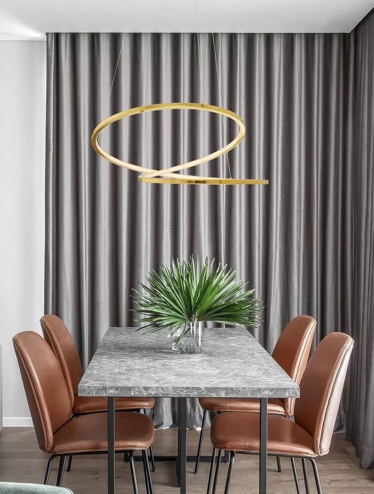 Girish LED Pendelleuchte Ø 60cm 3000K Gold
