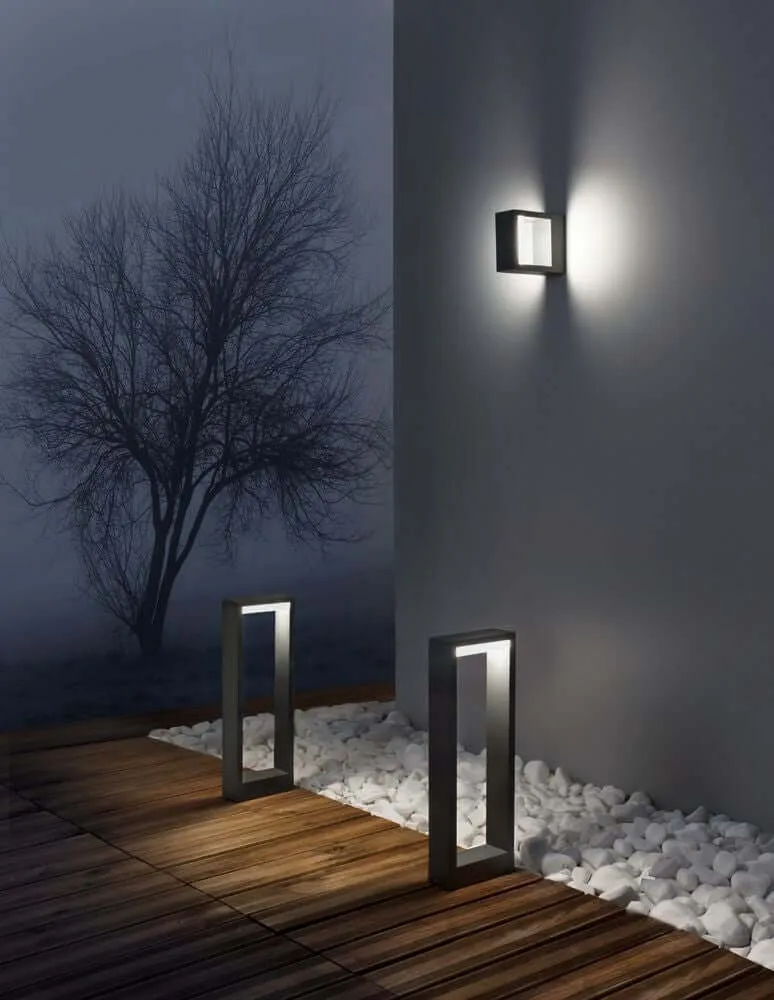 Bliss LED Außenwegeleuchte 3000K Dunkelgrau IP54