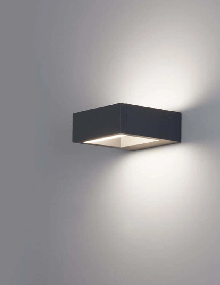 Bliss LED Außenwandleuchte 3000K Dunkelgrau IP54