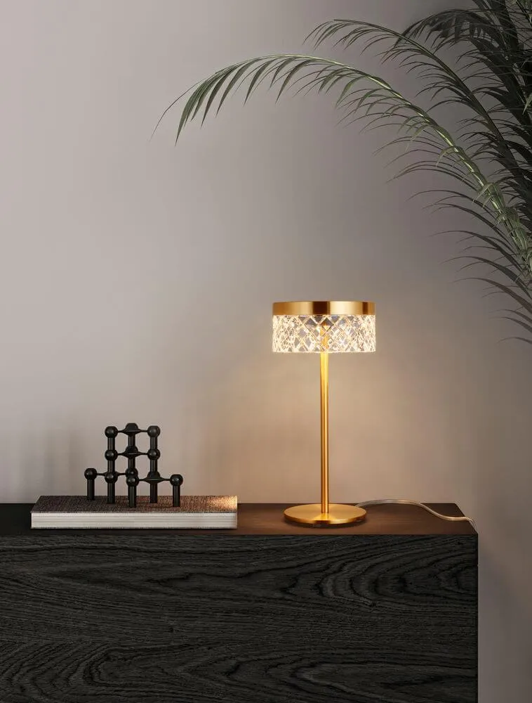Bion LED Tischleuchte Ø 14,8cm 3000K Gold