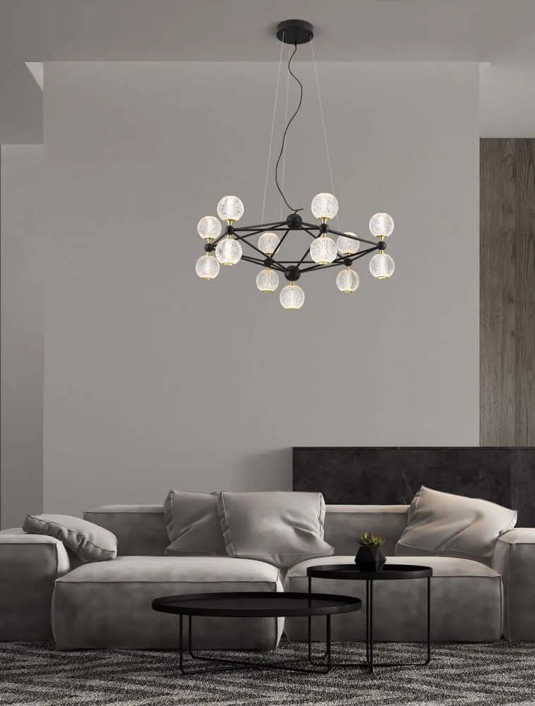 Belinda LED Pendelleuchte Ø 89cm 13-flammig