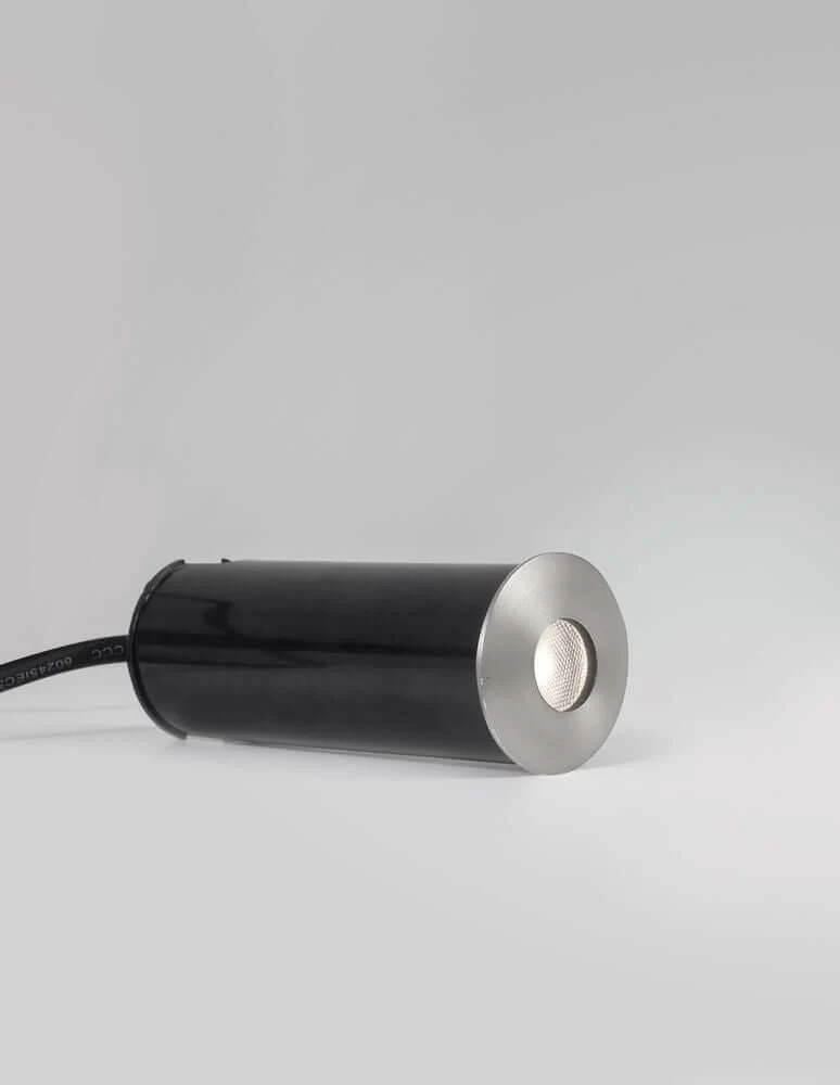 Bang LED Außenbodeneinbauleuchte Nickel IP67