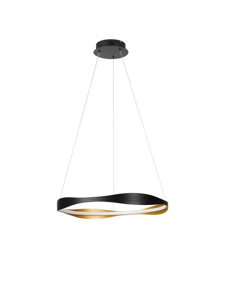 Dobi LED Pendelleuchte 2700, 5000K Schwarz, Gold