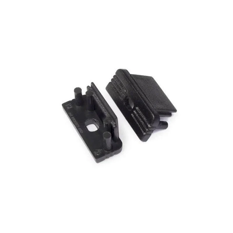 END CAP MET KABELOPENING | SURFACE | 10MM | ZWART | 20 STUKS