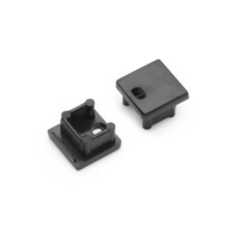 END CAP MET KABELOPENING | ZWART | SMART | 10MM | 20 STUKS