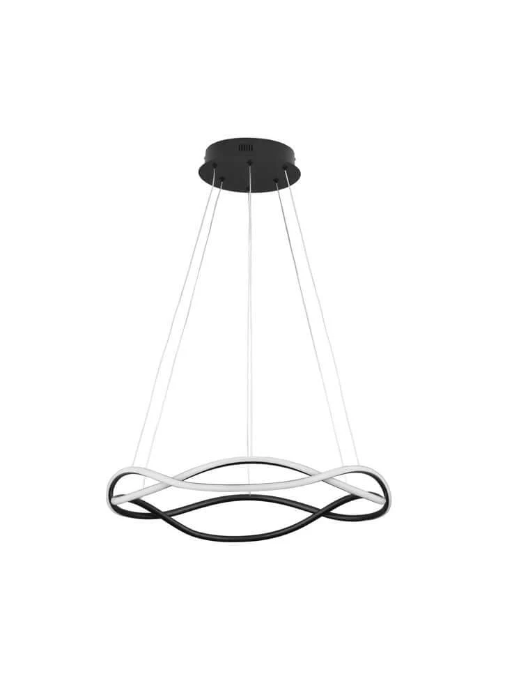 Jinal LED Deckenleuchte 2-flammig 3000K Schwarz