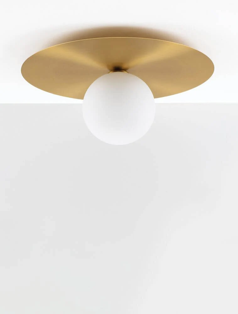 Indigo Deckenleuchte Gold, Weiß