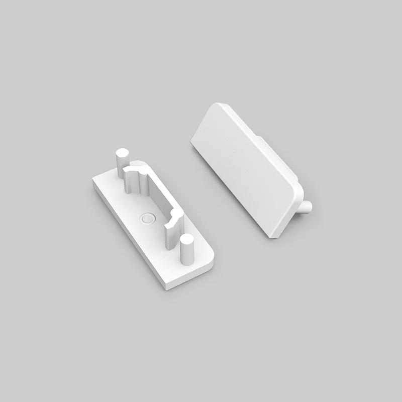 END CAP ZONDER KABELOPENING | WIT | SURFACE | 14MM | 2 STUKS