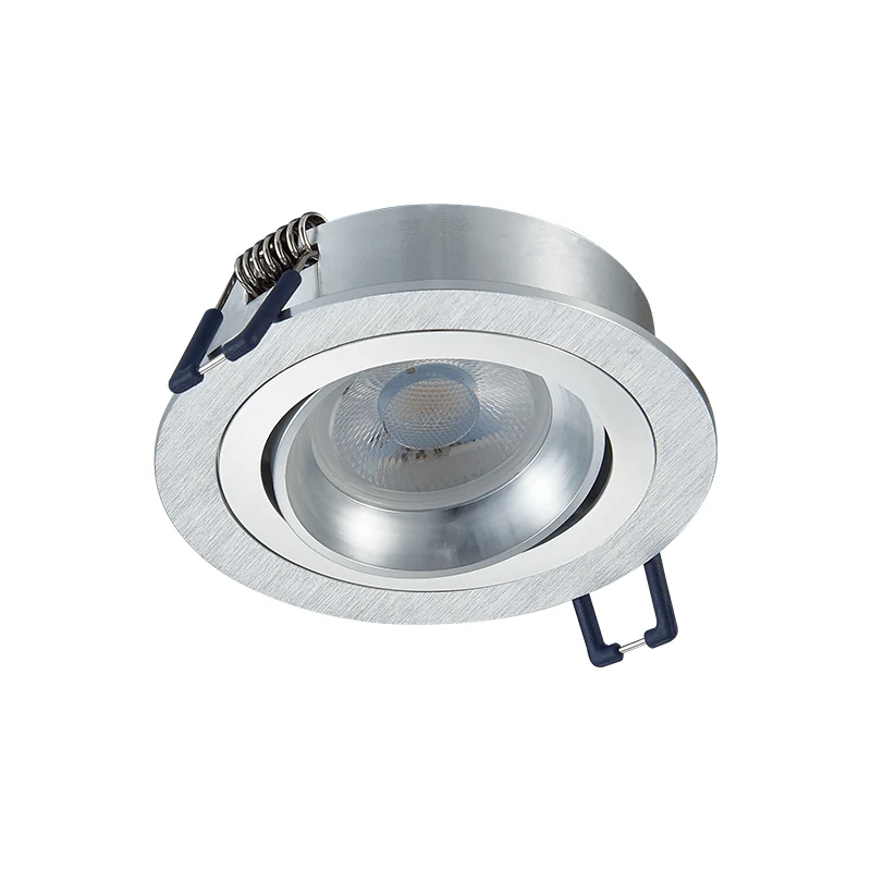 INBOUWSPOT KANTELBAAR | Ø80mm | GU10 / MR16 | IP22 | ZILVER