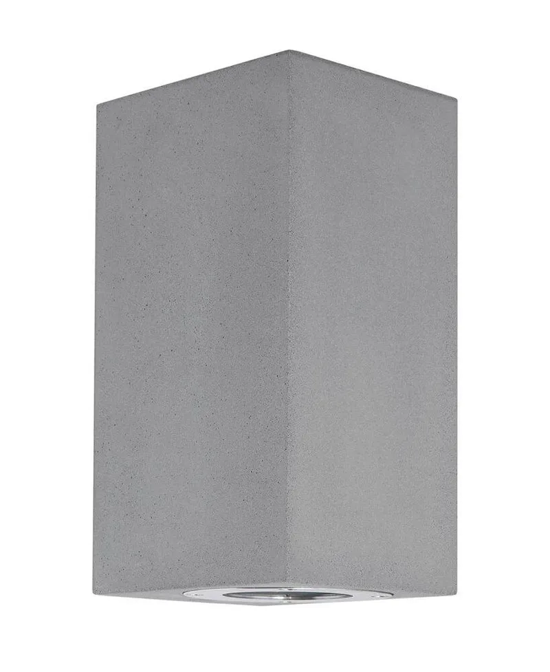 Fuento Außenwandleuchte H 18cm Beton IP65
