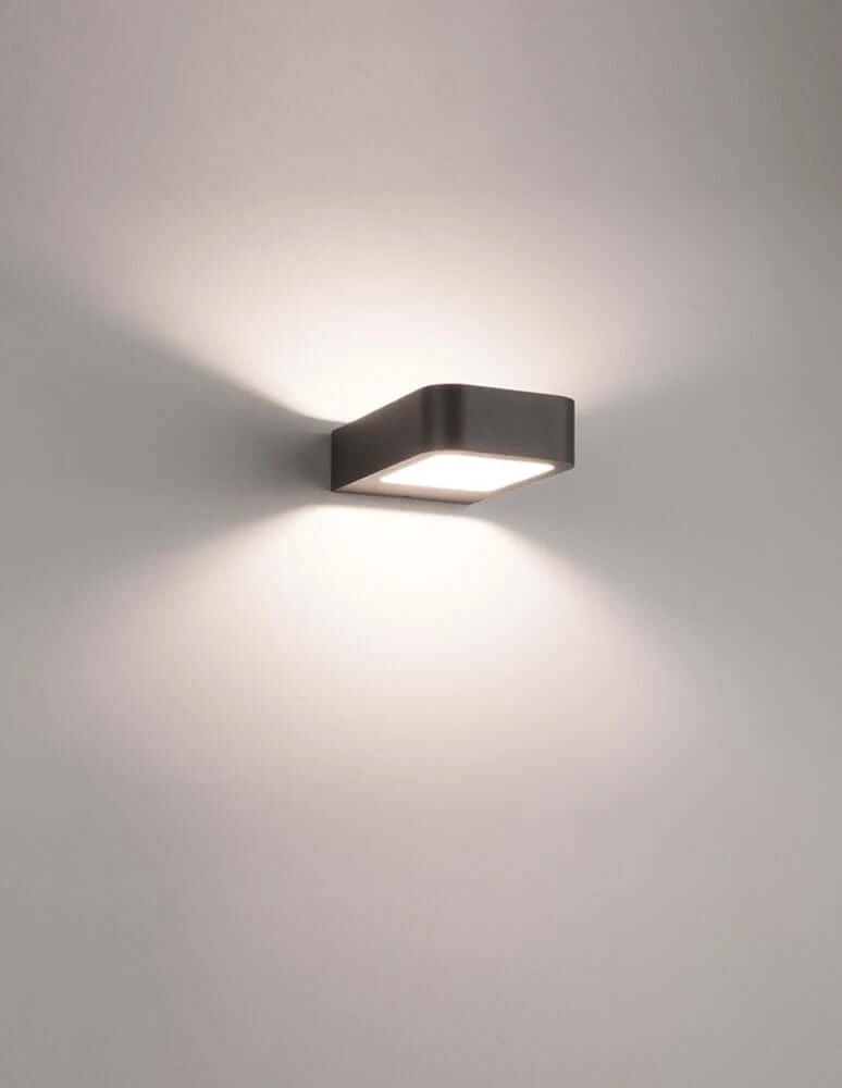 Acqua LED Außenwandleuchte 3000K Dunkelgrau IP54