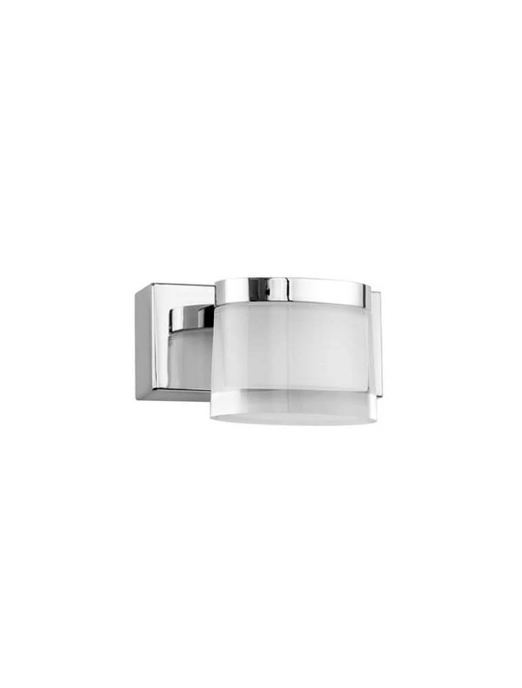 Sabia LED Bad Wandlampe 1 Schirm Chrom IP44