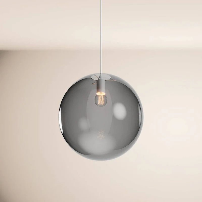 s.luce Orb Glaskugel Galerieleuchte Aufhängung 500cm Weiß