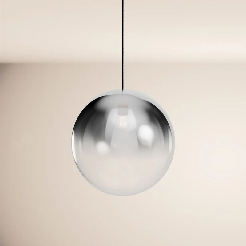 s.luce Orb Glaskugel Galerieleuchte 500cm Aufhängung Schwarz