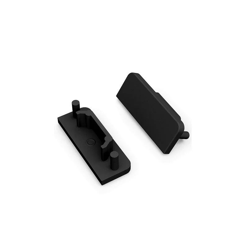 END CAP ZONDER KABELOPENING | SURFACE | 14MM | ZWART | 20 STUKS