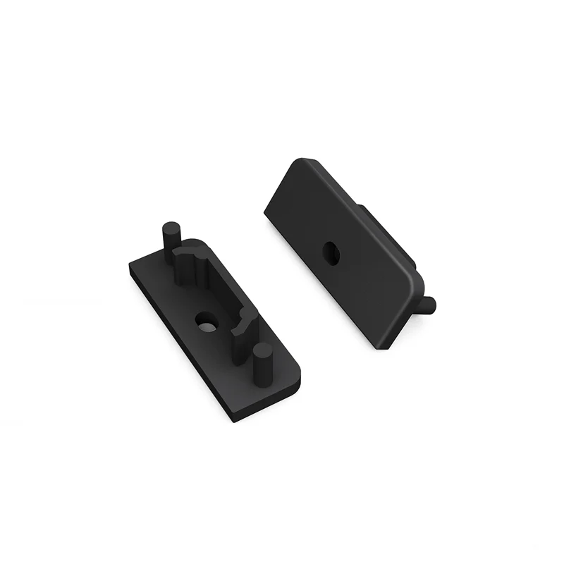 END CAP MET KABELOPENING | SURFACE | 14MM | ZWART | 20 STUKS